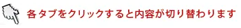 各タブをクリックすると内容が切り替わります